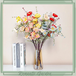  Hoa Trà Gạo Cổ một cành 60cm gồm 5 đầu bông và nhiều búp non nhiều màu trang trí nhà cửa decor hoa để bàn 