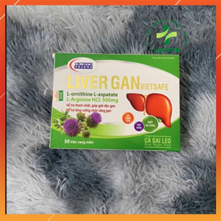 Viên Uống LIVER GAN VIETSAFE - Giúp giải độc và tăng cường chức năng gan [hộp 50 viên]