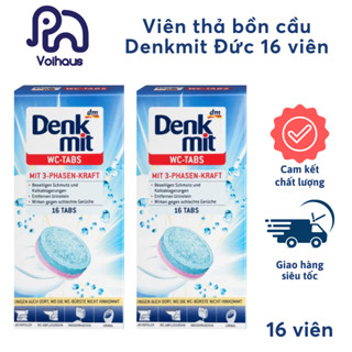 [HOT] Viên Thả Vệ Sinh Bồn Cầu Toilet Diệt Khuẩn Denkmit Giúp Sạch Thơm WC Hàng Nội Địa Đức Hộp 16 viên