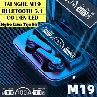 Tai Nghe Gaming Bluetooth Không dây M19 Phiên Bản Pro Nâng Cấp Pin Trâu, Màn Hình Led, Nút Cảm Ứng