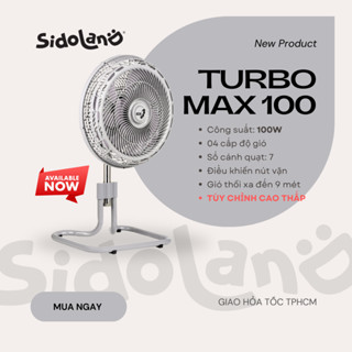 [HỎA TỐC 2H] Quạt sàn Asia TURBO MAX 7 cánh bán công nghiệp 100W - Model 2025 - chính hãng - BH 2 năm