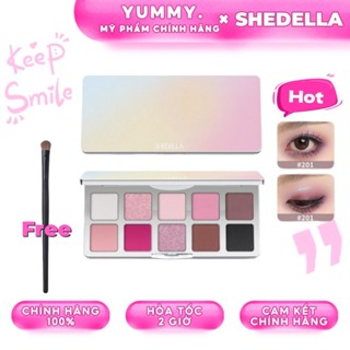   SHEDELLA  Bảng phấn mắt nổi bật tất cả trong một Bảng Phấn Mắt 10 màu Dreamy Nhũ Lì Tone Màu Sặc Sỡ 