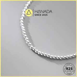 [BẠC 925-BH TRỌN ĐỜI] Lắc Tay Bạc 925 Hanada Bi Tròn 3MM, Vòng Tay Quà Tặng,Mang hằng ngày 1164 F12