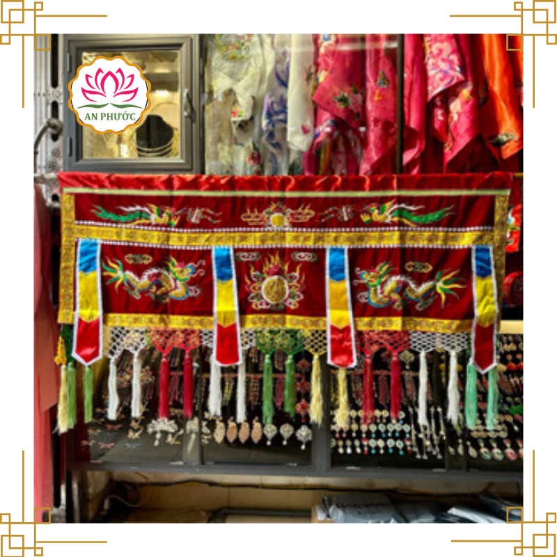 Y môn - rèm ban thờ - rèm cửa - đồ thờ cúng - PG An Phước