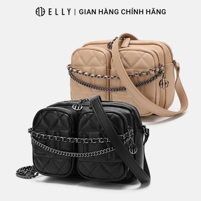 [TẶNG SUMMER GIFT 399K] Túi Xách Nữ Da Thật ELLY ET180 Đeo Vai Đeo Chéo Thanh Lịch Sang Trọng