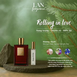  Nước Hoa Unisex Rolling In Love Đỏ  PL PERFUME 10ml Phong Cách Sang Trọng Quyến Rũ 