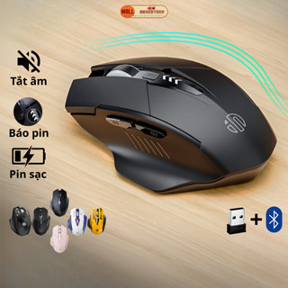 Chuột gaming không dây bluetooth pin sạc Maxcotech Inphic PM6 kết nối 3 thiết bị dùng chơi game làm văn phòng