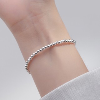 [BẠC 925-BH TRỌN ĐỜI] Lắc Tay Bạc 925 Hanada Bi Tròn 3MM, Vòng Tay Quà Tặng,Mang hằng ngày 1164 F12
