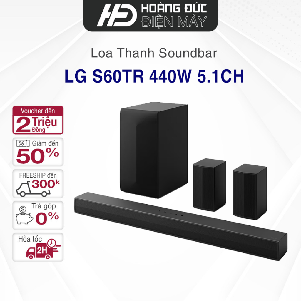 Loa thanh soundbar LG S60TR 440W 5.1CH và Loa Thanh LG Soundbar S40T 300W 2.1CH Mã 2024 Bảo Hành Chí