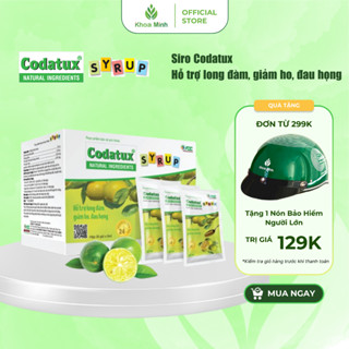 Siro ho Codatux ,hỗ trợ giảm ho, long đờm, giảm đau họng ( Hộp 30 gói)