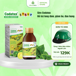 Siro ho Codatux ,hỗ trợ giảm ho, long đờm, giảm đau họng (Chai 100ml)