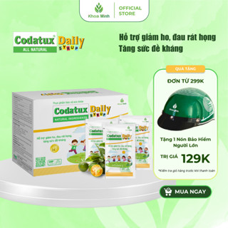 Codatux  Daily -  Tăng sức đề kháng, giảm ho, long đờm-  Hộp 30 gói