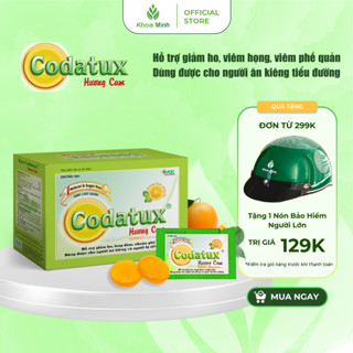 Kẹo ngậm  Codatux hương cam, giảm ho, long đàm-Hộp 200 viên