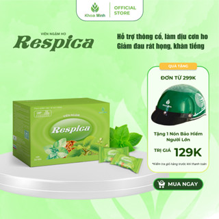 Kẹo ngậm Respica , giảm ho, đau họng -Hộp 100 viên