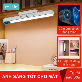 Đèn học, đèn bàn bảo vệ mắt milife X9 tích điện, lắp đặt linh hoạt , điều chỉnh xoay 80 độ