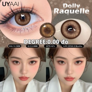  UYAAI Kính áp tròng MCK1 14.5mm Big Eyes Ống kính màu Dolly Raquelle Brown 