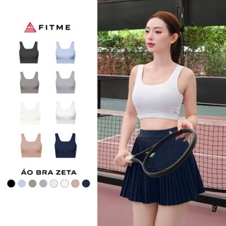 Áo bra tập gym thể thao nữ Fitme Zeta có mút nâng ngực và định hình, vải 2 lớp dày dặn thấm hút tốt BRZT