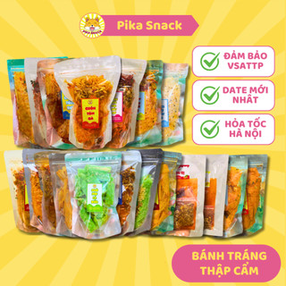 Bánh Tráng Thập Cẩm PIKA SNACK combo ăn vặt cho ngày tụ họp bạn bè _ Đồ Ăn Vặt Hà Nội_ TONGHOP 