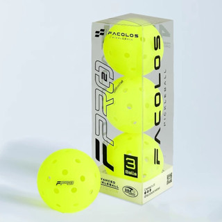 Bộ 3 Bóng Pickleball Facolos F-Pro Gen 2 Performance Pickleball tiêu chuẩn (USAPA) 40 lỗ với đường kính 74mm