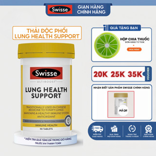 Bổ phổi Swisse Ultiboost Lung Health Support giúp giảm ho, long đờm, tăng khả năng miễn dịch, bảo vệ hệ hô hấp 90 viên