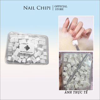  Bông mút dặm Omber làm móng tạo kiểu hộp 100 chiếc 