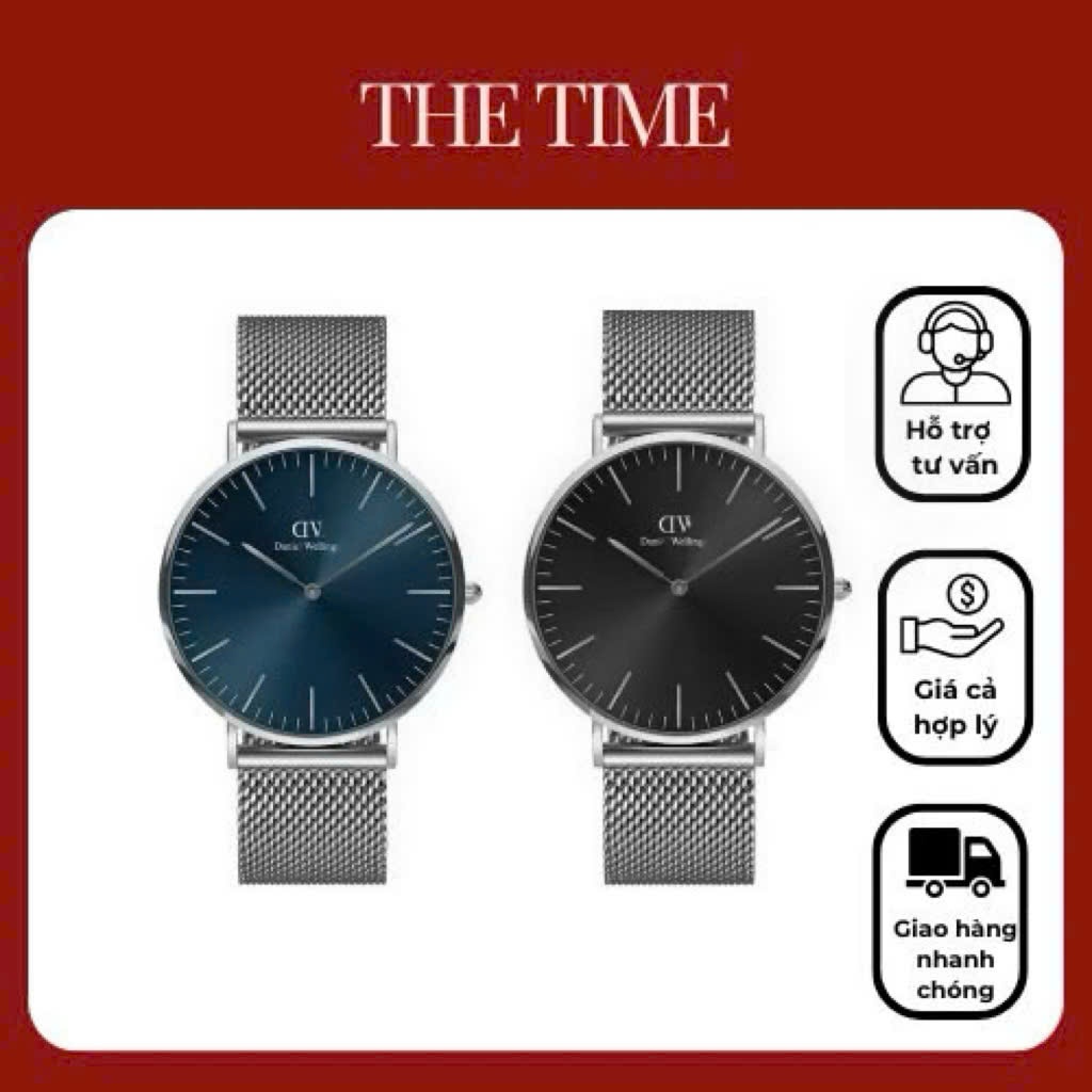 (Tặng vòng tay) Đồng hồ DW. nam - Đồng hồ Daniel Wellington. Classic 40mm