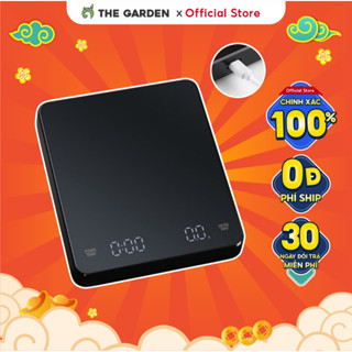 Cân tiểu ly điện tử nhà bếp mini THE GARDEN IGWT COFFEE SCALE định lượng 0.1g - 3kg, chức năng bấm giờ, cáp sạc type C
