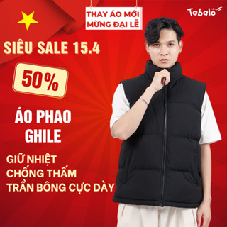 [NEW IN] Áo Phao Ghile Nam Nữ Nuptse Tabalo, Phao Cộc Tay Có Túi Sườn Hai Bên