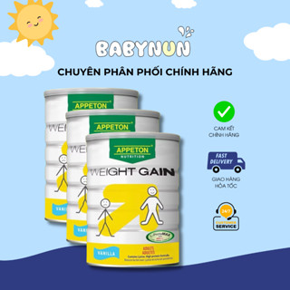[Combo 3 lon] Sữa Tăng Cân cho Người lớn Appeton Weight Gain vị Vani 900g