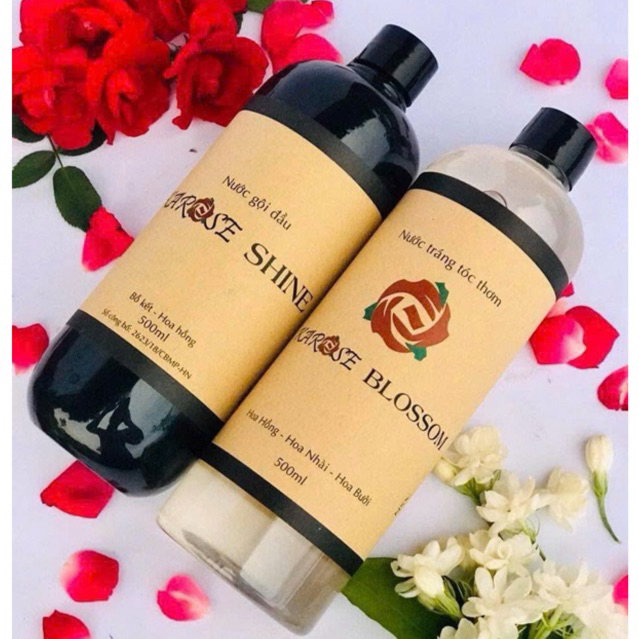 Combo Nước Gội Đầu + Nước Tráng Tóc Karose 500ml/chai