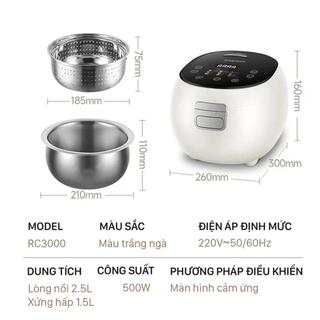 Nồi Cơm Điện Đa Năng -  SNAPBEE RC3000 PRO - Dung Tích 3 Lít - Lòng Nồi Niêu Inox 304
