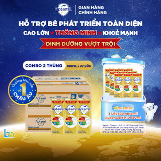 [DATE 6.25] COMBO 2 THÙNG SỮA CÔNG THỨC PHA SẴN APTAMIL SUPER GOLD KID 180ML