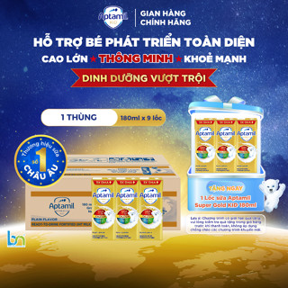 [Date 17.06] Thùng 27 Hộp Sữa Công Thức Pha Sẵn Aptamil Super Gold Cho Bé Trên 1 Tuổi Giúp Bé Phát Triển Toàn Diện