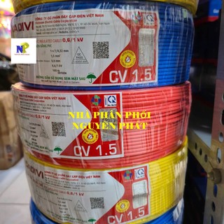 [CADIVI] Dây Điện Đơn CDV1.5 - Cuộn 100m