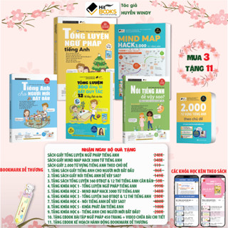 COMBO 6 Sách - Nói TA dễ vậy sao+3000+2000 từ vựng+TLNP+TA Bắt đầu+360 - TẶNG KÈM KHOÁ HỌC HITBOOKS-Tác giả Huyền Windy