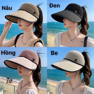 M132 Mũ nón Chống Nắng Vành Rộng mũ lưới chữ K Hở Chóp Dành Cho Nữ Thiết Kế Trẻ Trung Mẫu Mới