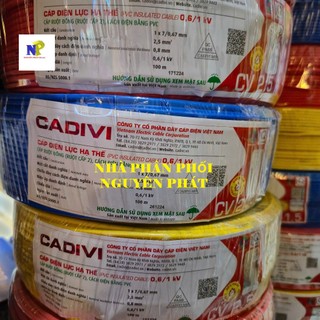 [CADIVI] Dây Điện Đơn CDV2.5 - Cuộn 100m