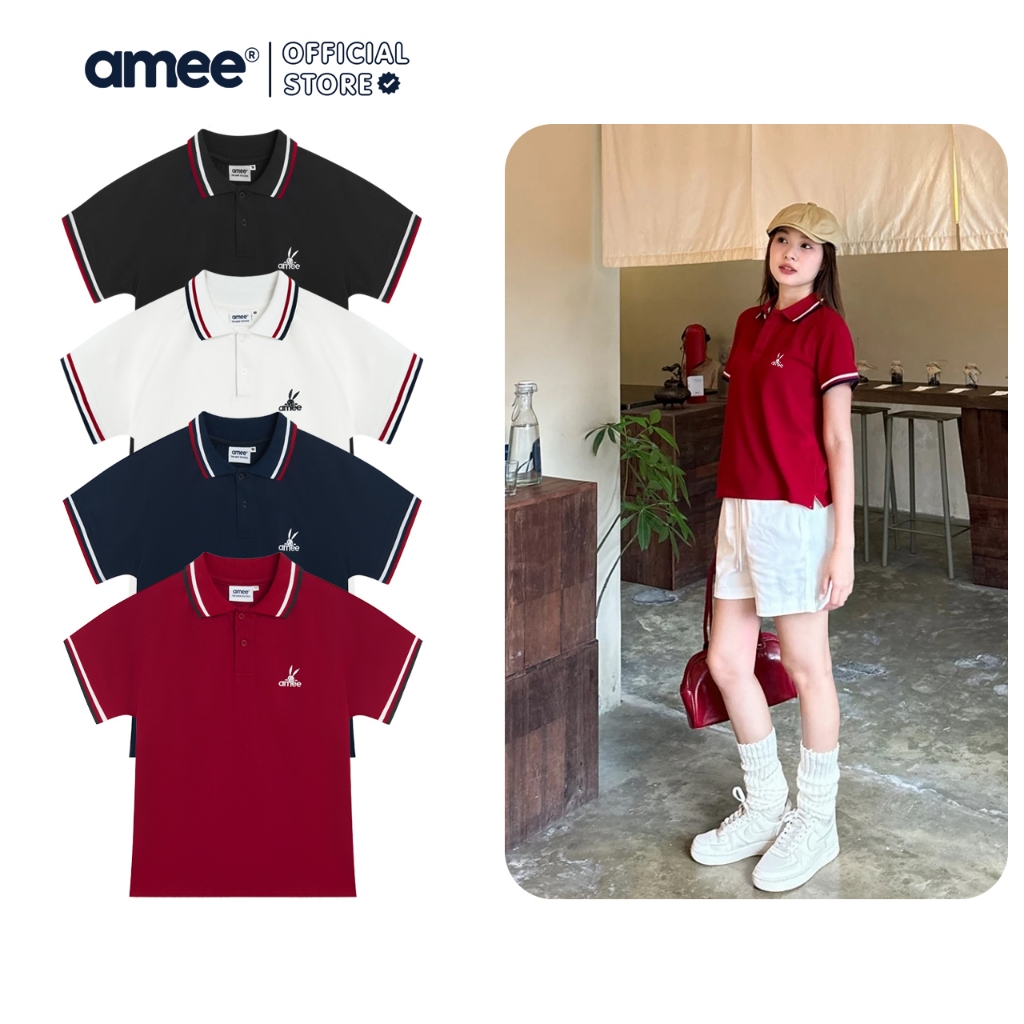 Áo Polo BabyTee Amee Kẻ Viền Line Thêu/ Cotton 100% | BigBuy360 - bigbuy360.vn