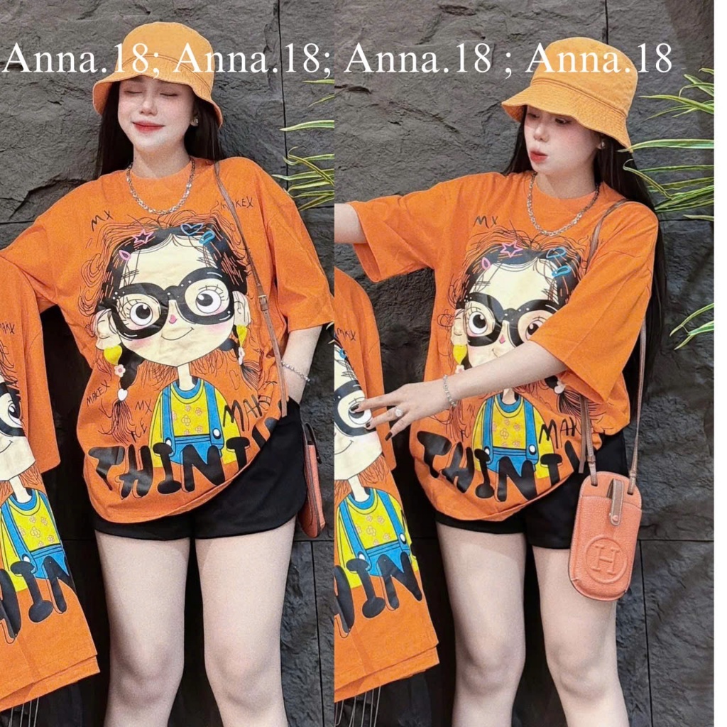 ÁO PHÔNG NỮ COTTON 4 CHIỀU LẠNH MỀM MỊN IN 2 MẶT THINGW FORM RỘNG CỰC XINH MẪU MỚI 2025 | BigBuy360 - bigbuy360.vn