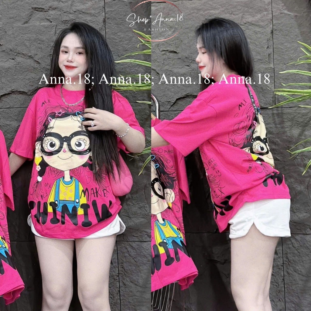 ÁO PHÔNG NỮ COTTON 4 CHIỀU LẠNH MỀM MỊN IN 2 MẶT THINGW FORM RỘNG CỰC XINH CỰC HOT TREND 2025 | BigBuy360 - bigbuy360.vn