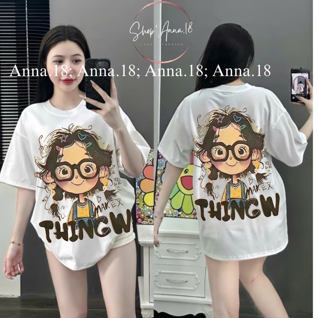 ÁO PHÔNG NỮ COTTON 4 CHIỀU LẠNH MỀM MỊN IN 2 MẶT THINGW FORM RỘNG CỰC XINH CỰC HOT TREND 2025 | BigBuy360 - bigbuy360.vn