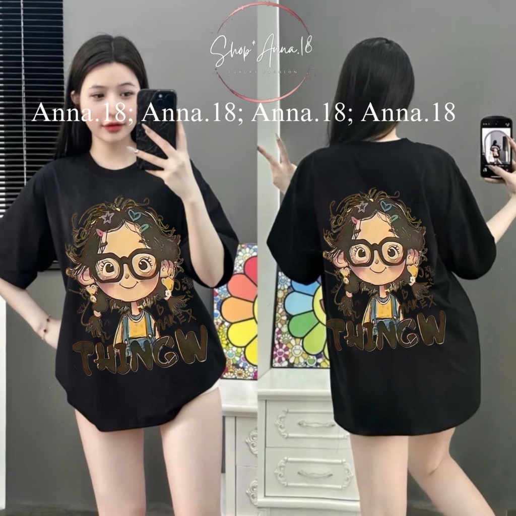 ÁO PHÔNG NỮ COTTON 4 CHIỀU LẠNH MỀM MỊN IN 2 MẶT THINGW FORM RỘNG CỰC XINH CỰC HOT TREND 2025 | BigBuy360 - bigbuy360.vn