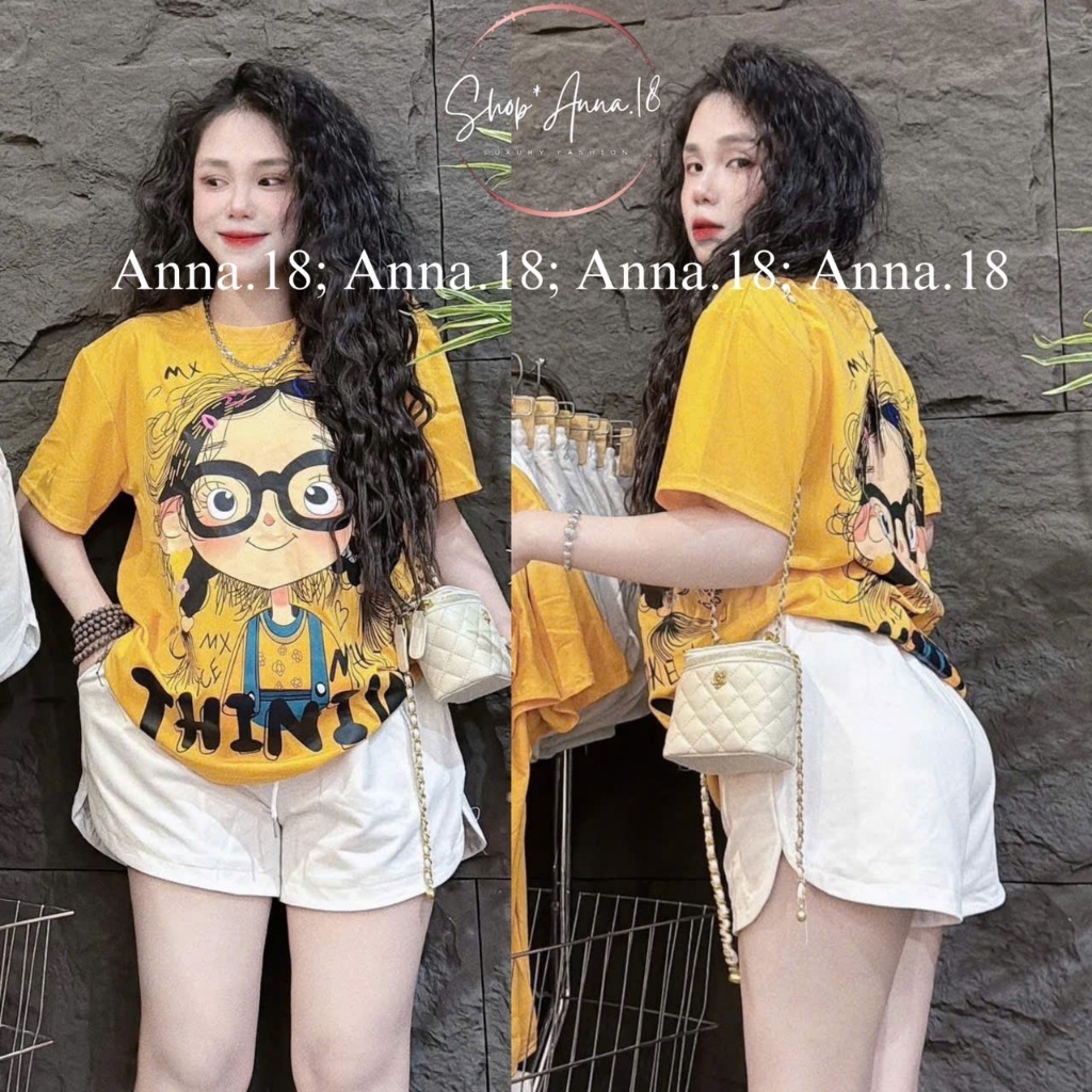 ÁO PHÔNG NỮ COTTON 4 CHIỀU LẠNH MỀM MỊN IN 2 MẶT THINGW FORM RỘNG CỰC XINH CỰC HOT TREND 2025 | BigBuy360 - bigbuy360.vn