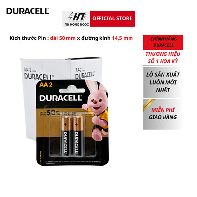 Hộp Pin AA , Pin AAA 1,5V DURACELL Alkaline Battery Coppertop ( Vàng Đen ) Cực Bền Bỉ - Hàng chính Hãng