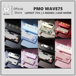 [HỎA TỐC HN - HCM] Bàn phím cơ Wave75 | RGB | Không dây 3 Modes| Hotswap