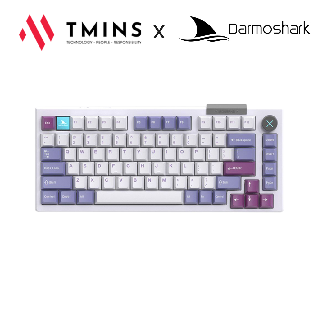 Bàn phím cơ Darmoshark Mechanical Keyboard TOP 75 White - Hàng chính hãng