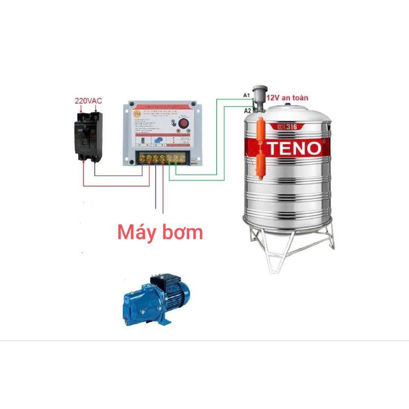 Bộ chuyển nguồn 12v lên phao điện chống giật an toàn