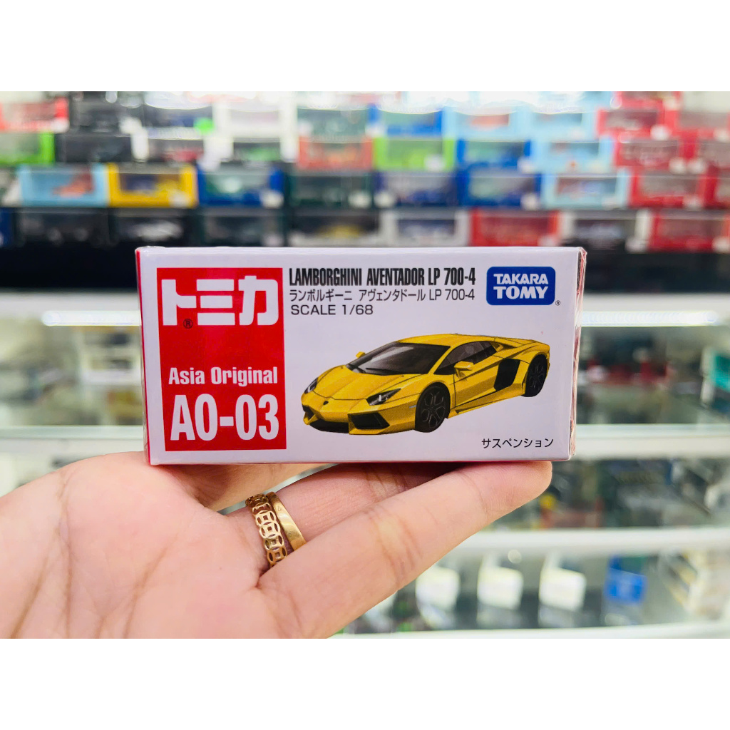 Mô hình xe Asia Original Lamborghini Aventador LP 700-4 AO-03 tỉ lệ 1:67 Tomica 903970