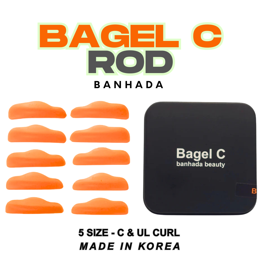 BANHADA - Bagel C Bộ Trục nâng mi Silicon mềm Bagel C 5 size tiện lợi từ Banhada