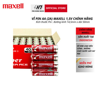 Pin AA Maxell 1,5V R6P (AR) 4P sản xuất tại Indonesia - Hàng chính hãng